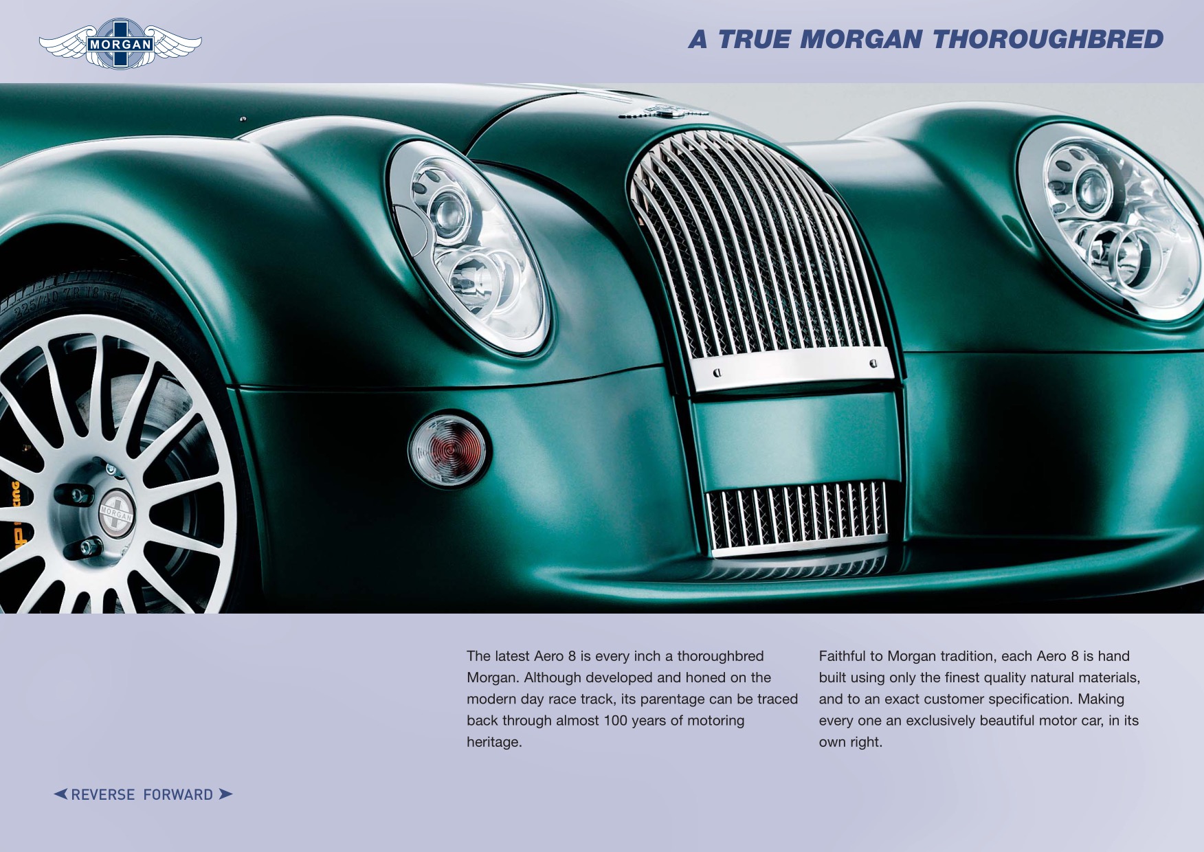 2006 Morgan Aero Brochure Page 9